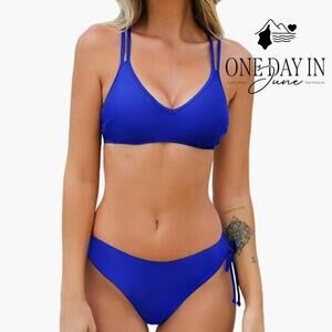 Cupshe Ruched Side Bikini Swimsuit Size XL